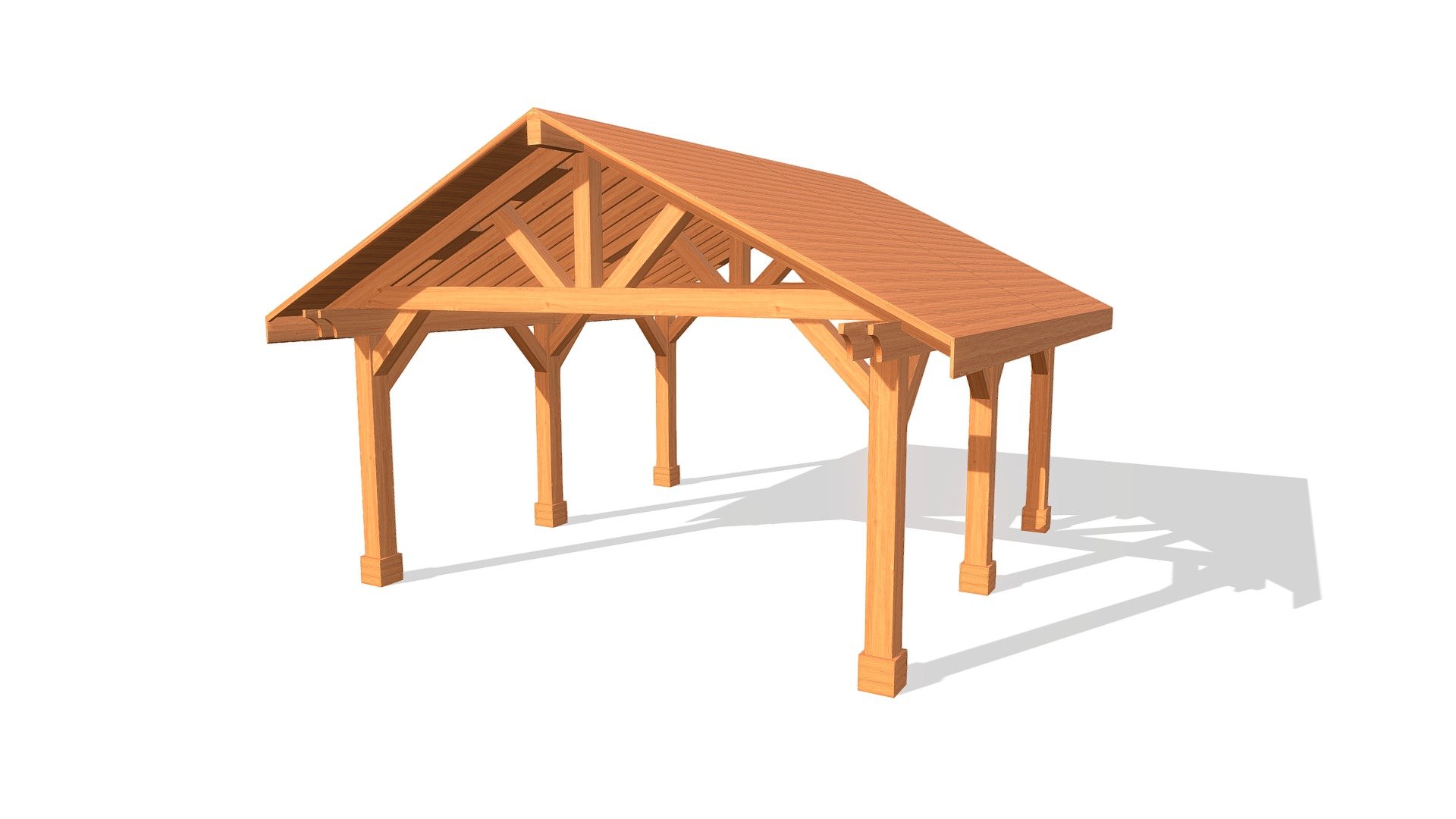 Custom Pavilion 24'x24' - 3D model by Forever Redwood [5bebcfd] - Sketchfab