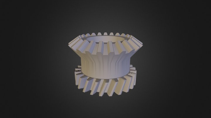 Bevel Helical Gear 3D Model