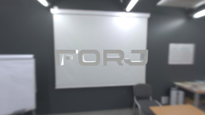 FORJ logo 3D Model