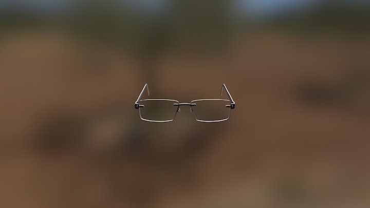 Nosepad glasses 3D Model