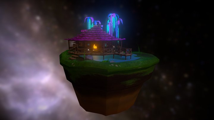 The Magic Book Hut 3D Model
