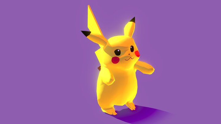 Retry Pikachu 3D Model