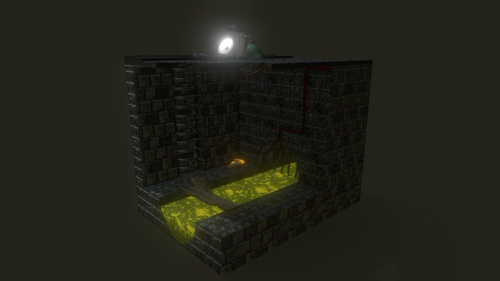 Sewer Cubicle 3D Model
