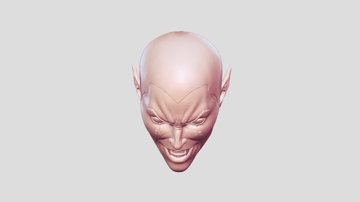 Gothic Vampire Portrait 3D Model
