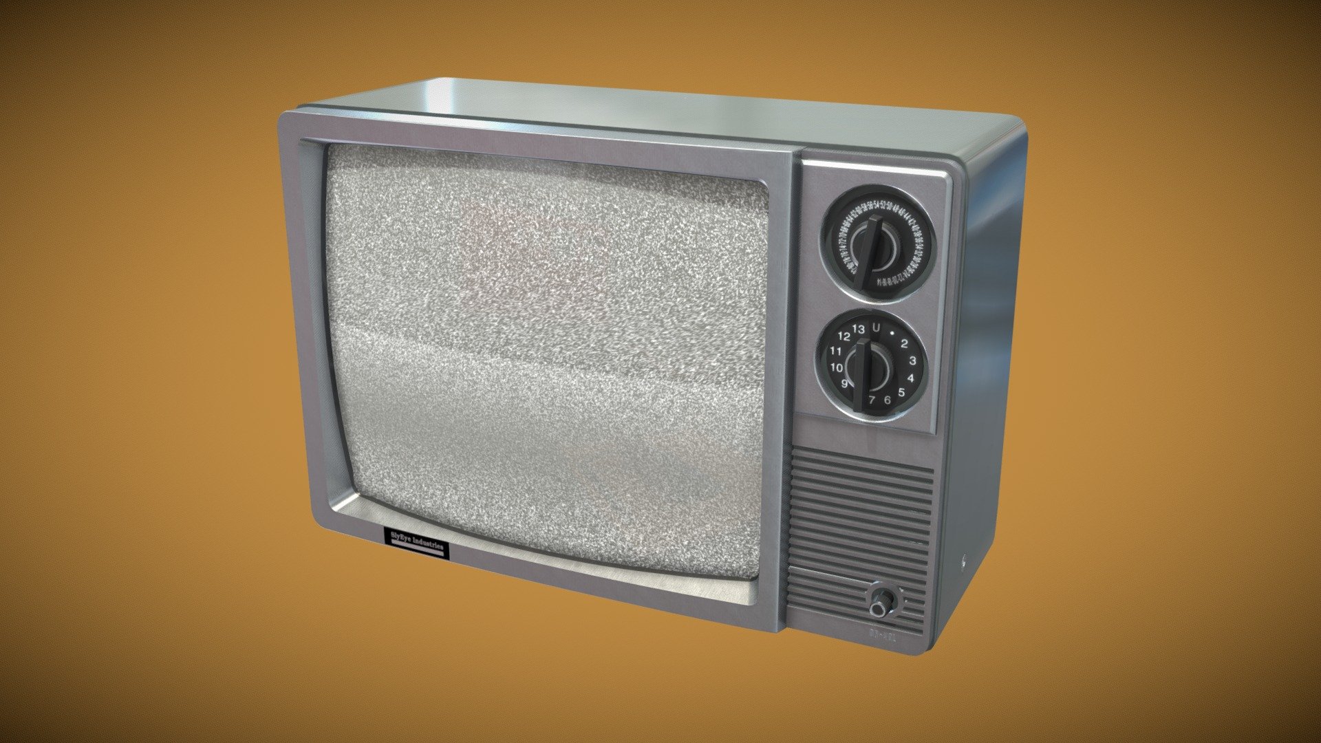 Retro TV 1984 Buy Royalty Free 3D model by SlyEye (TomAce