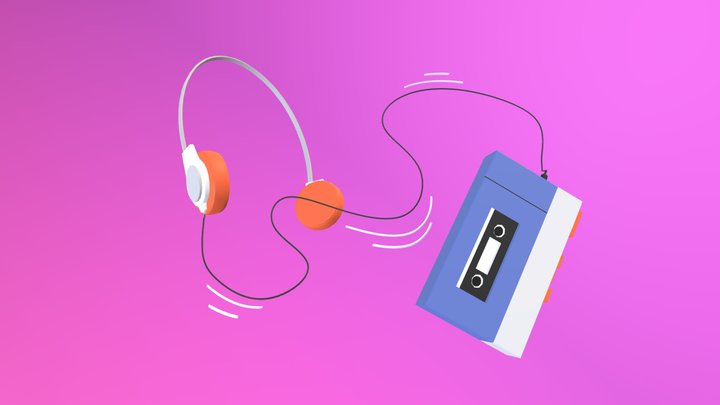 Walkman - Retro Challenge 3D Model