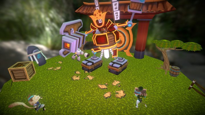 Ratvolution Diorama 3D Model