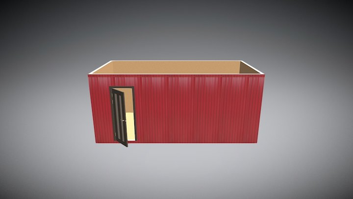 Бытовка стандарт 3D Model