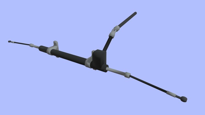 Steering gear of the electric car Dubina Evo