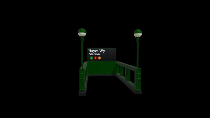 Subway Entrance 3D Model