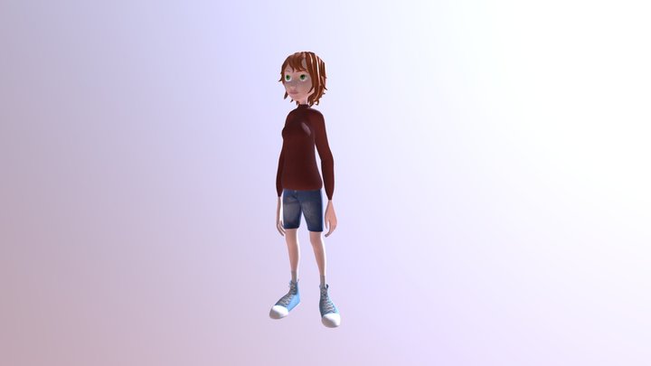 Female Character 3D Model