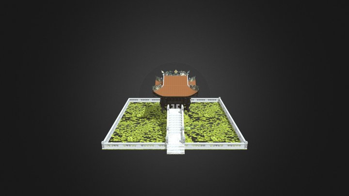 Mot Cot Pagoda 3D Model