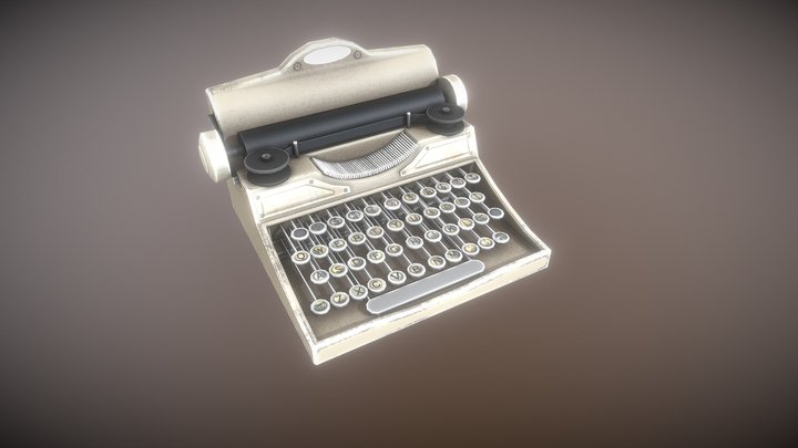 Old Typewriter | Vintage Writing Machine – Free 3D Model STL
