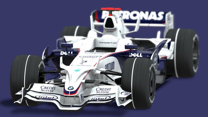 2008 BMW Sauber F1.08 – Free 3D Model STL