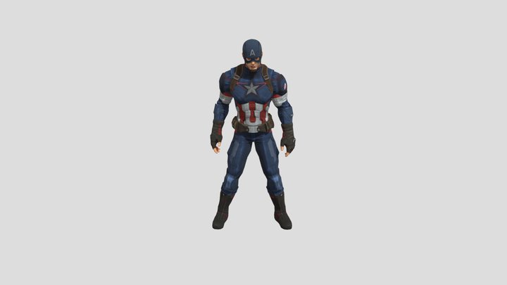 Captain America 3D Model