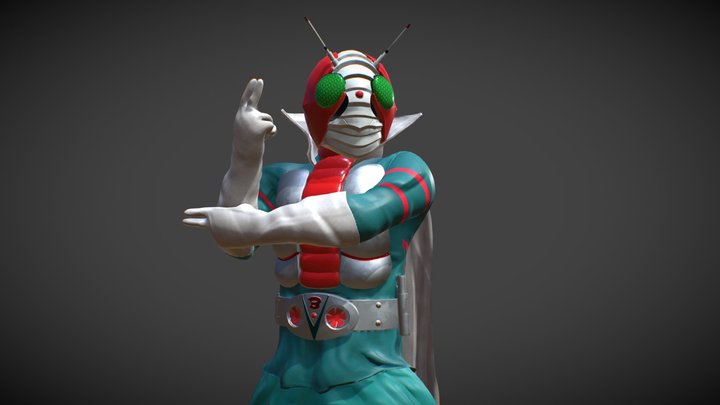 Kamen Rider V3 3D Model