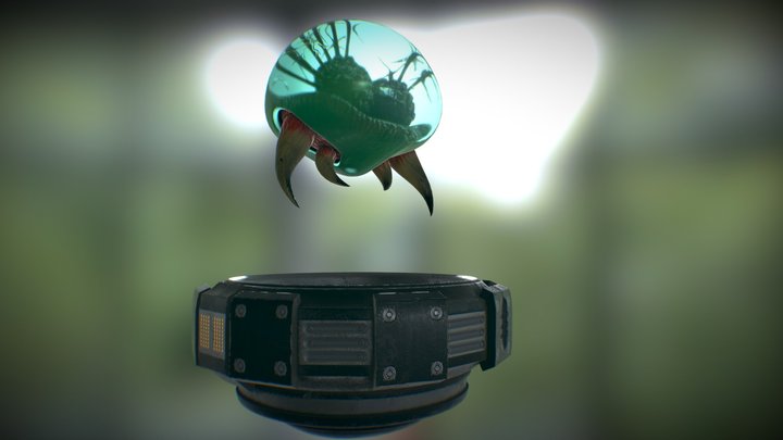 Classic Metroid 3D Model