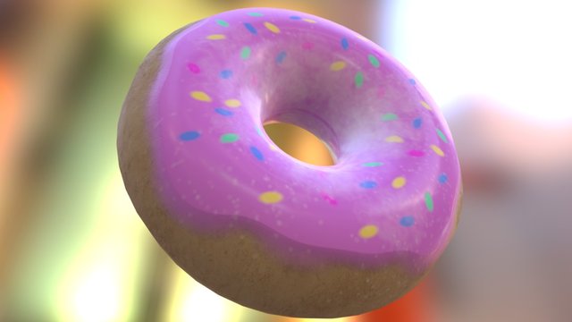 FoodFight Donut 3D Model