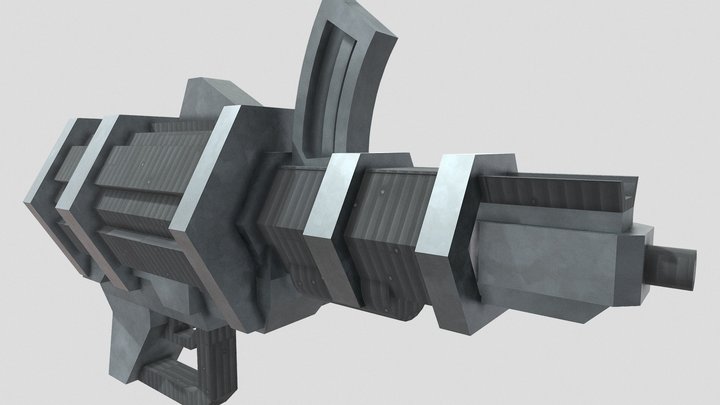 GUNMEGA_X_01_RMX_TEX 3D Model