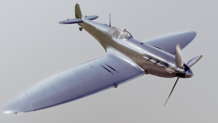 WWII Spitfire 3D Model