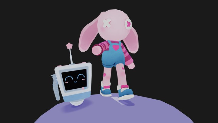 Button and T.O.D.D. Remaster 3D Model