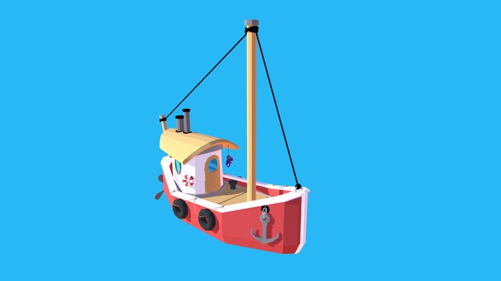 Fisher Boat 3D Model