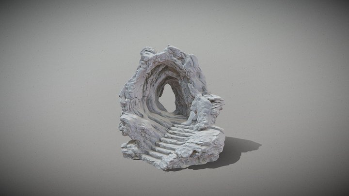 Ancient Rock Cave Entrance