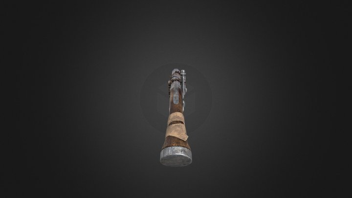Flintlock pistols 3D Model