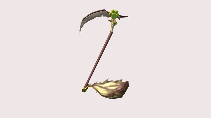 Cat themed Scythe 3D Model