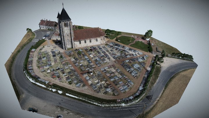 Eglise de Hanches 3D Model