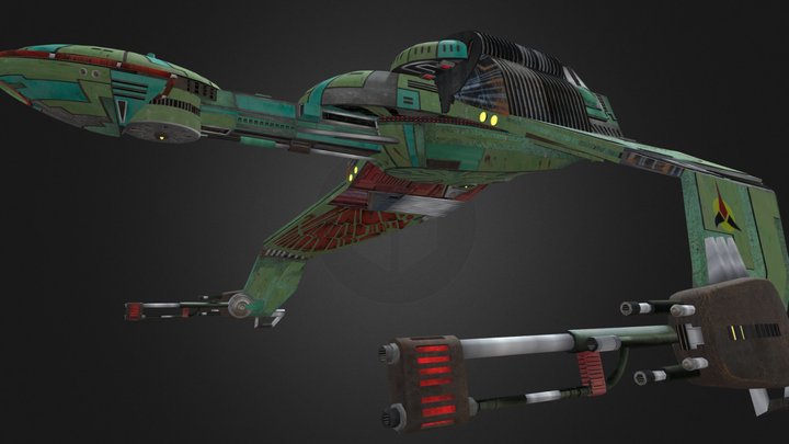 Star Trek B'rel Class Klingon Bird of Prey 3D Model