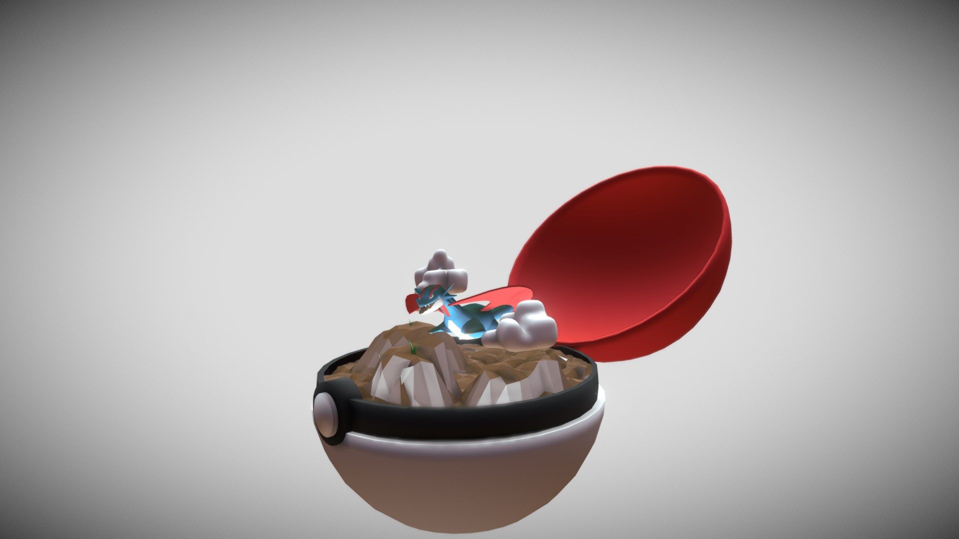 Salamence in a Pokeball