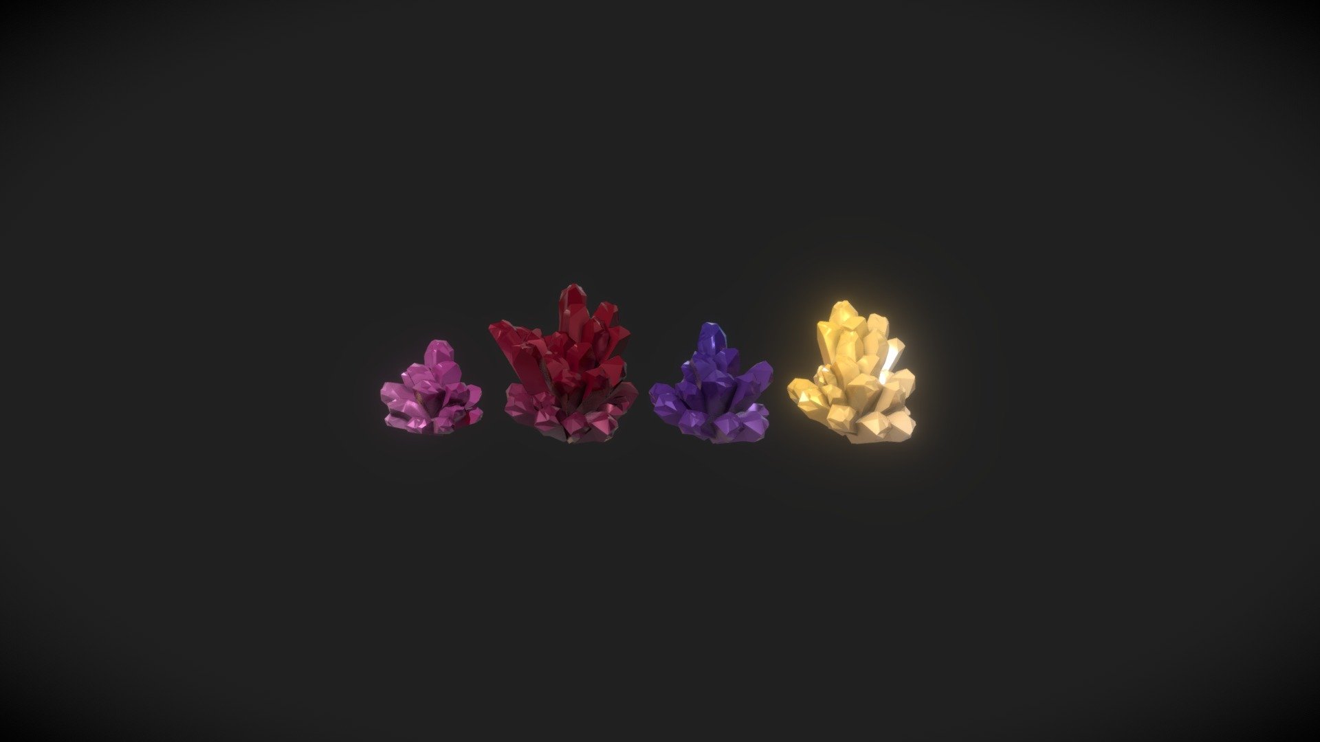 Crystals — Sketchfab embed 3D viewer