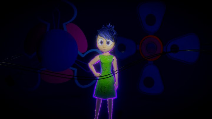 Pixar Inside Out Joy 3D Model