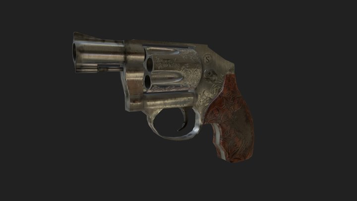 Smith and Wesson 442 38SPL + P 3D Model