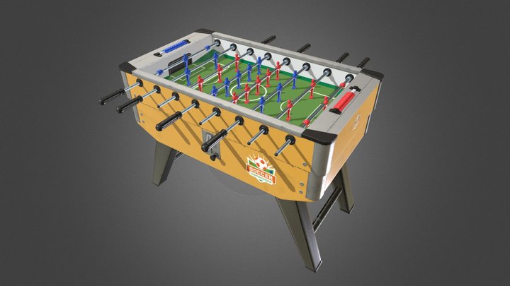 Foosball Table 3D Model