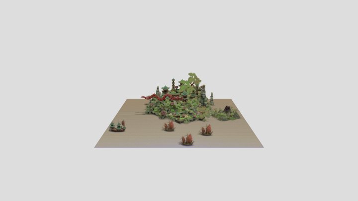 China Square 3D Model