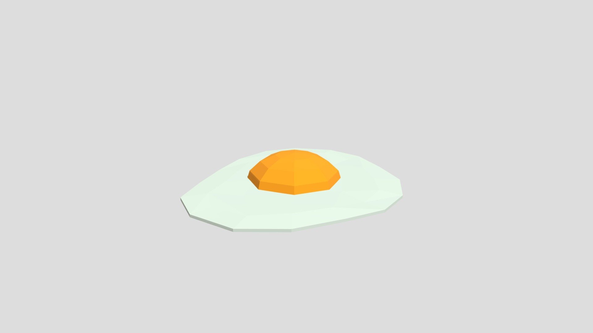 Egg sunny side up from Poly by Google