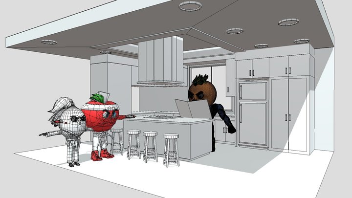 kitchen_V2_3_P5_KitchenUpdated 3D Model