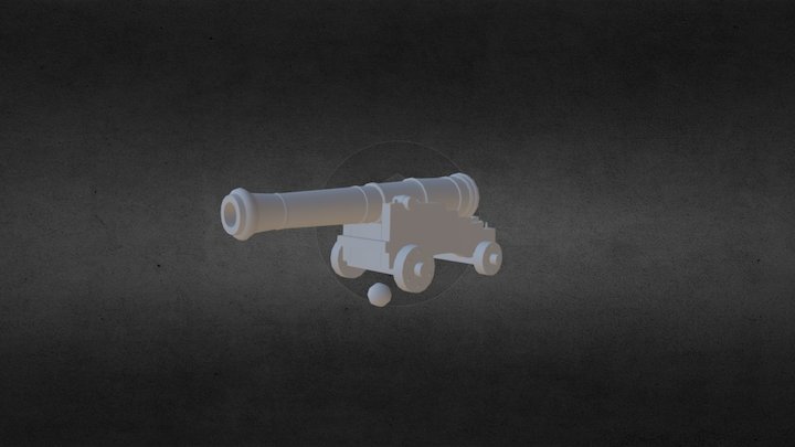 6 - Pound Canon 3D Model