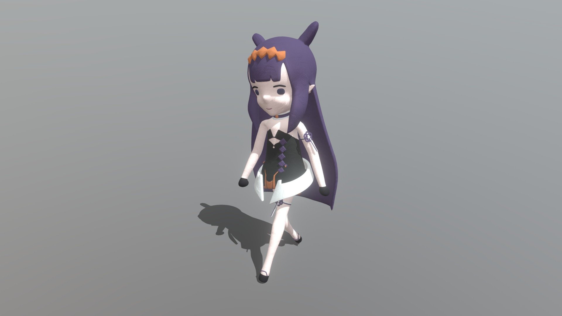 Ninomae Ina'nis (Hololive EN) Clay Style Model   3D Model By Halcy