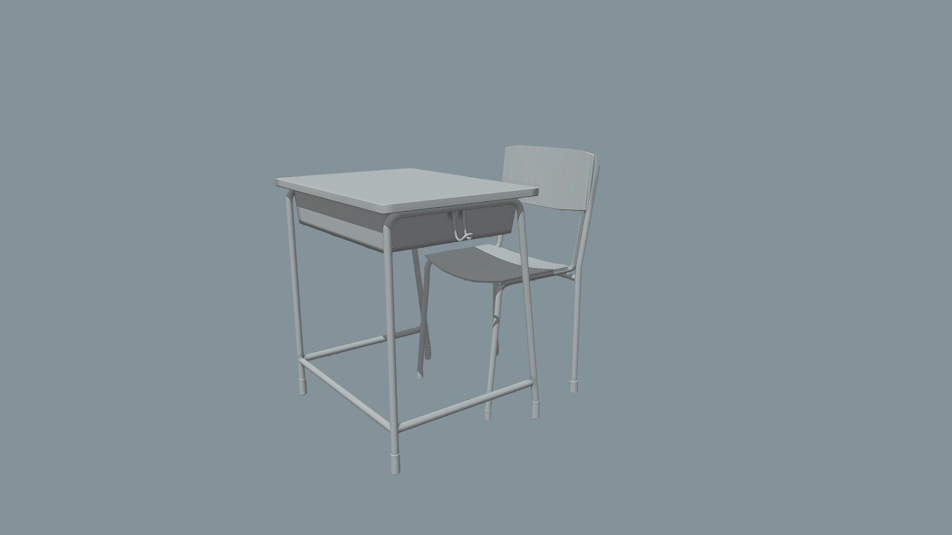 Anime School Desk Model Download Free 3d Model By 3dghost903 5c013e3 Sketchfab 0444