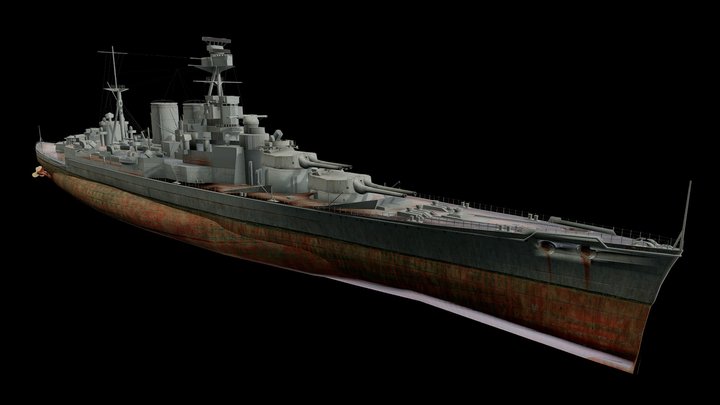 HMS Hood 3D Model