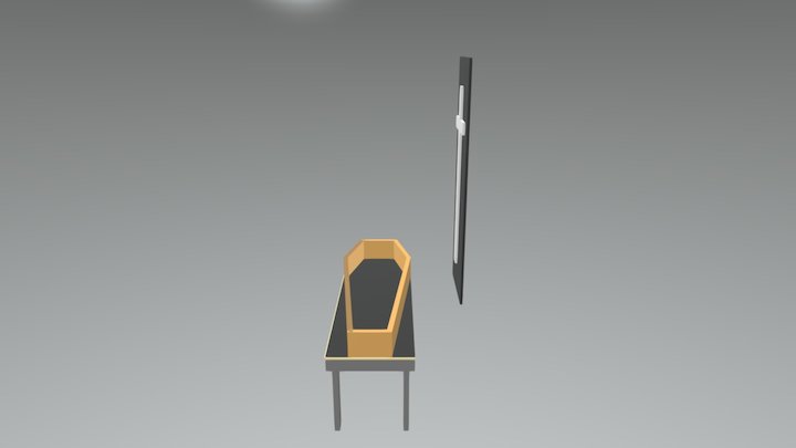 Coffin Table with lid 3D Model