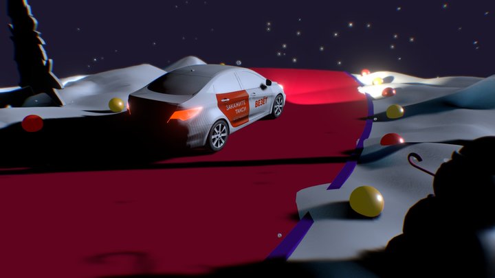 Vezet New Year Jet 3D Model