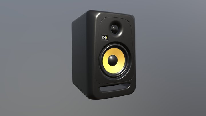 KRK Classic 5 Studio Monitor Speaker 3D Model