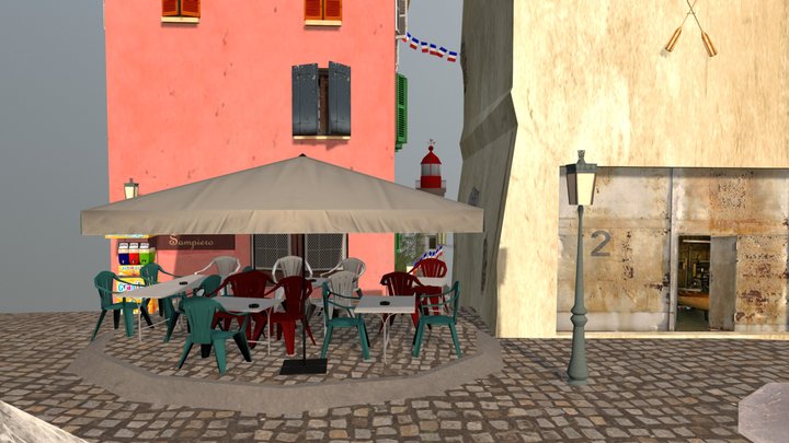 CityScene Bastia 3D Model