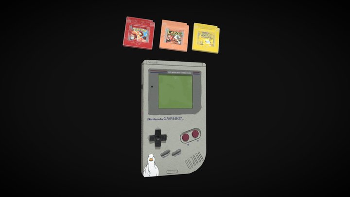 Gameboy 3D Model