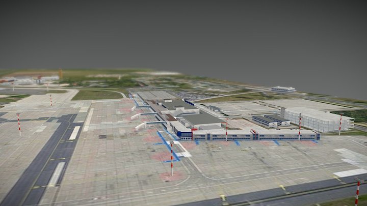 Airport model Berlin Schonefeld 3D Model