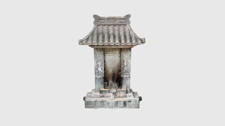 Stone Shrine for the Earth God 土地神庙 3D Model